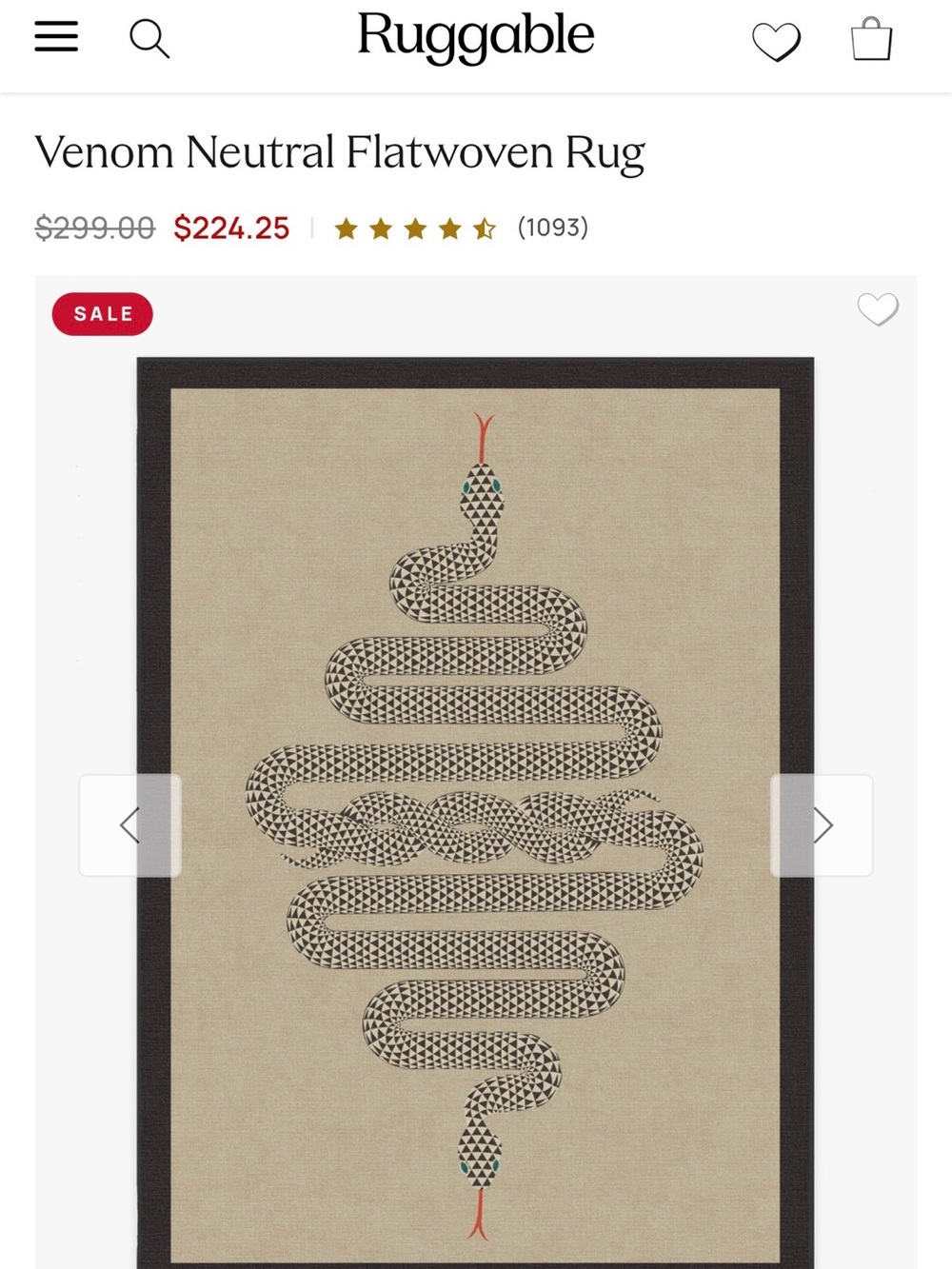 Jonathan Adler Ruggable Rug Cover - Picture 3 of 3